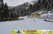 Drumul Rosu is long ski slope in Poiana Brasov 